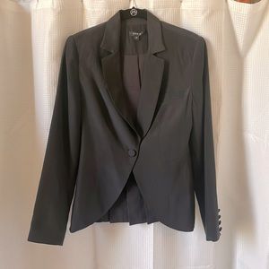 Black Silk Blazer